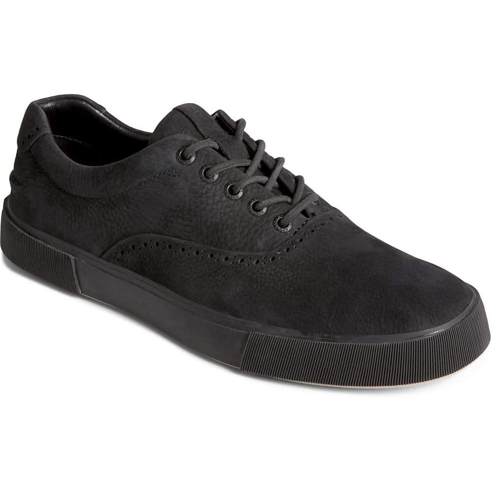 Sperry Gold Cup Striper Plushwave CVO Black Nubuck Leather Sneakers, Mens 7, NIB
